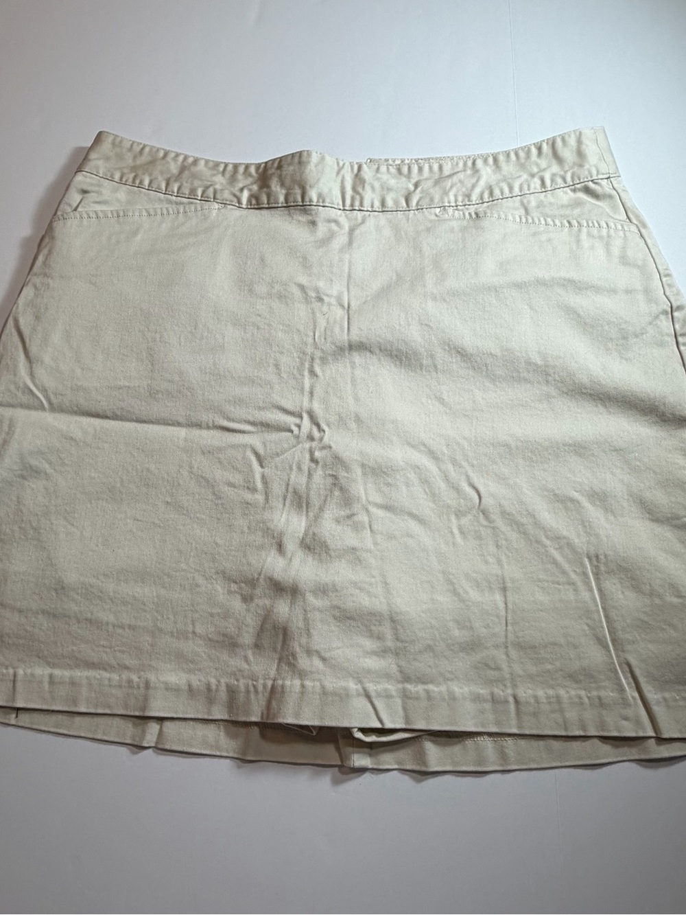 Classic Women's Cream Cotton Skort